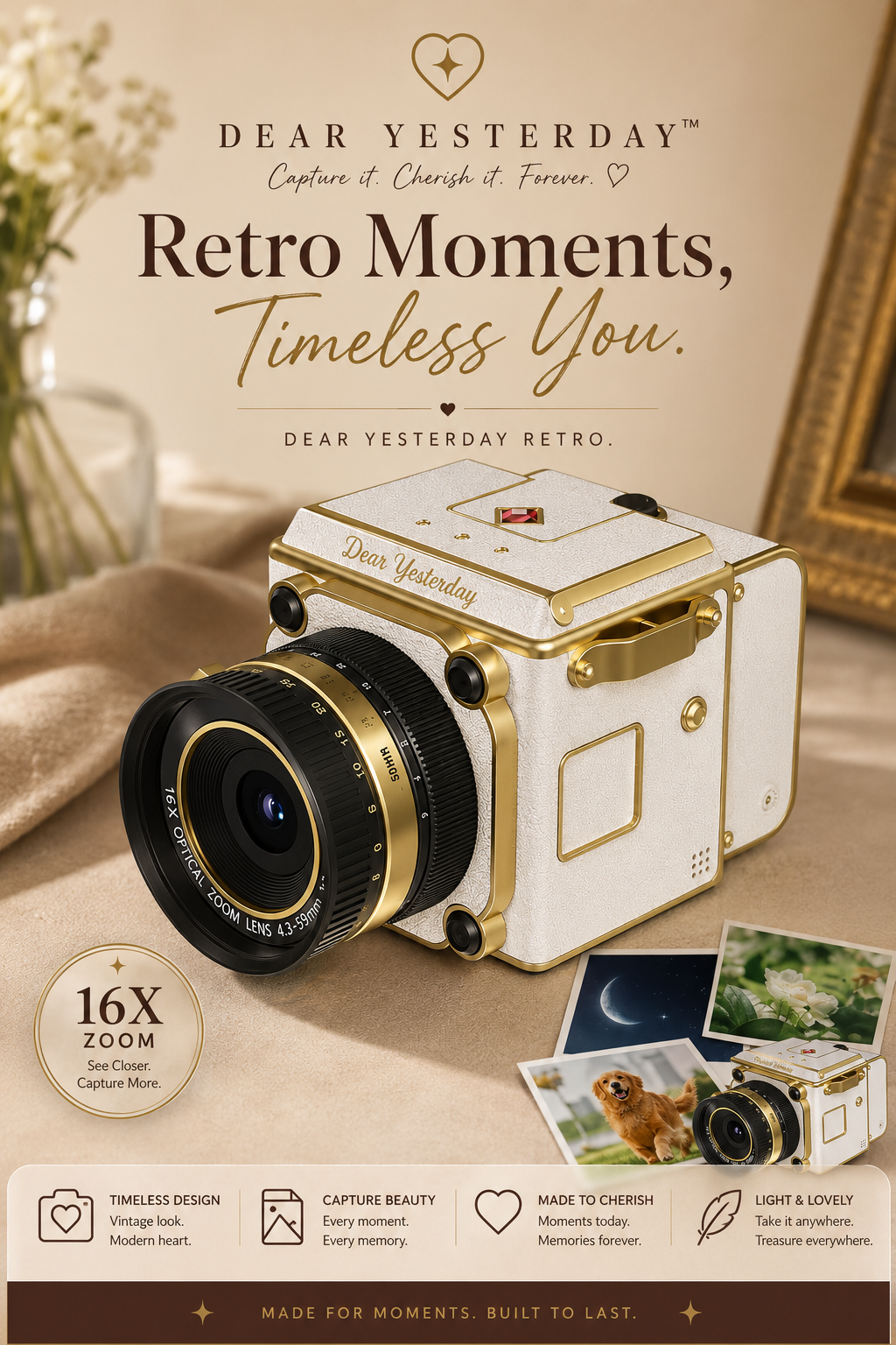 Retro moments, timeless you.